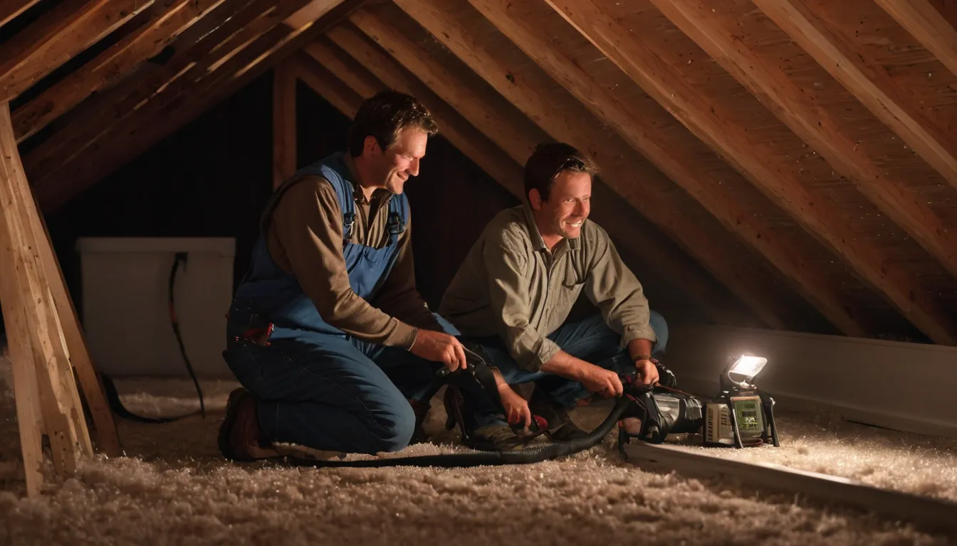Provider inspecting an attic for rodent and wildlife entry points in a Naperville home
